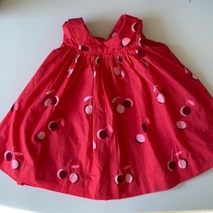Jacadi Dress in Cherry Pattern - 6M